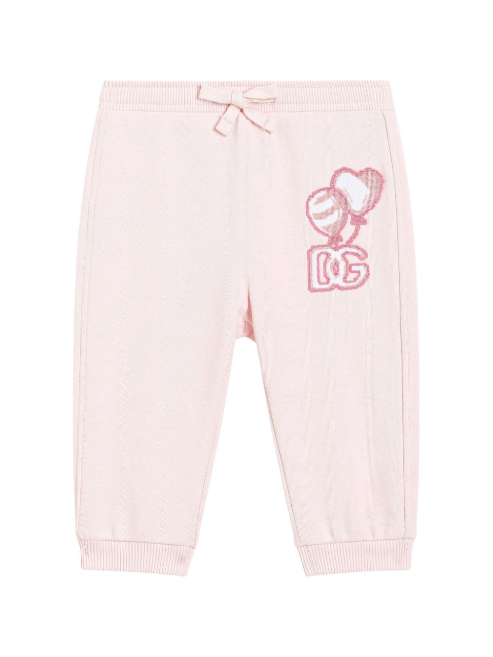 Logo-embroidered track pants - Pink