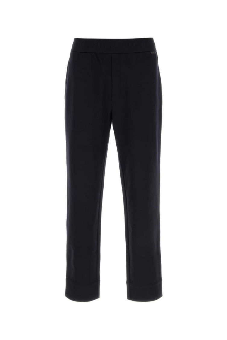Midnight Blue Cotton Blend Joggers