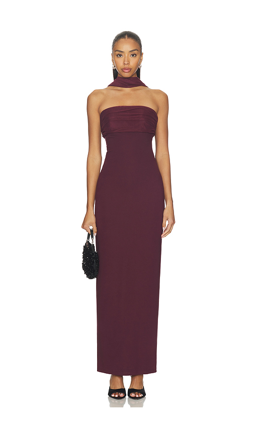 Superdown Tierra Maxi Dress in Plum. XS also in