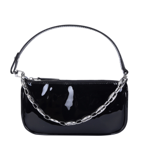 Chain strap shoulder bag - Black