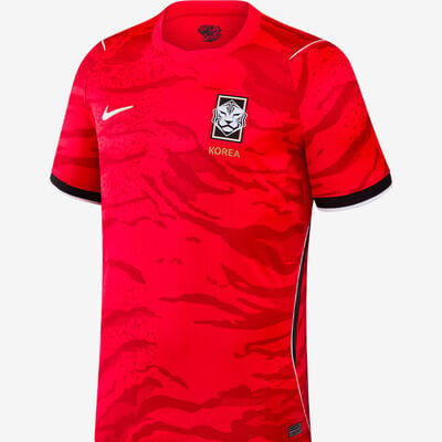 Men's Korea 2026 Stadium Home Dri-FIT Soccer Jersey in Red
