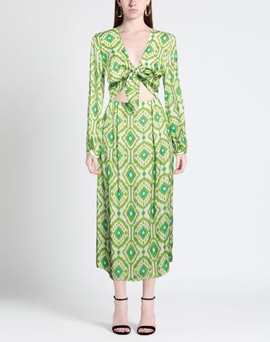 Woman Maxi dress Light green Size 8 Viscose