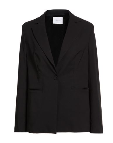 Woman Blazer Black Size 10 Viscose, Nylon, Elastane