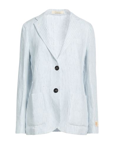 Woman Blazer Blue Size S Linen