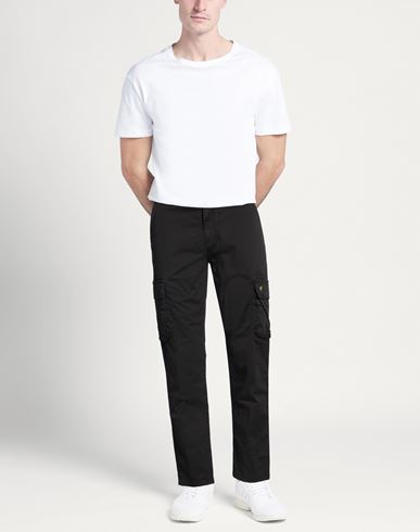 Man Pants Black Size 31 Cotton, Elastane
