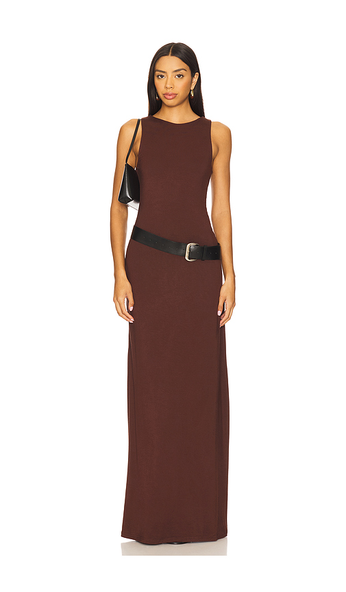 Superdown Megara Maxi Dress in Brown. - L also in