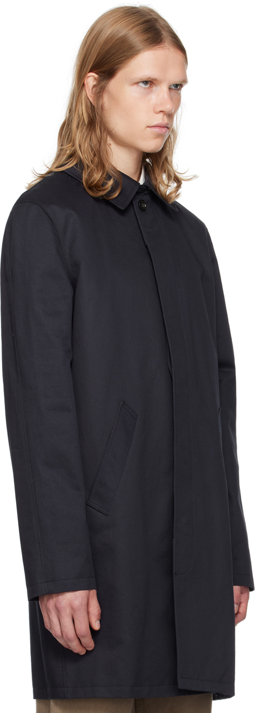 A.P.C. Navy Urban Mac Coat