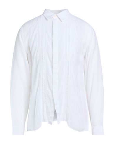 Man Shirt White Size L Linen