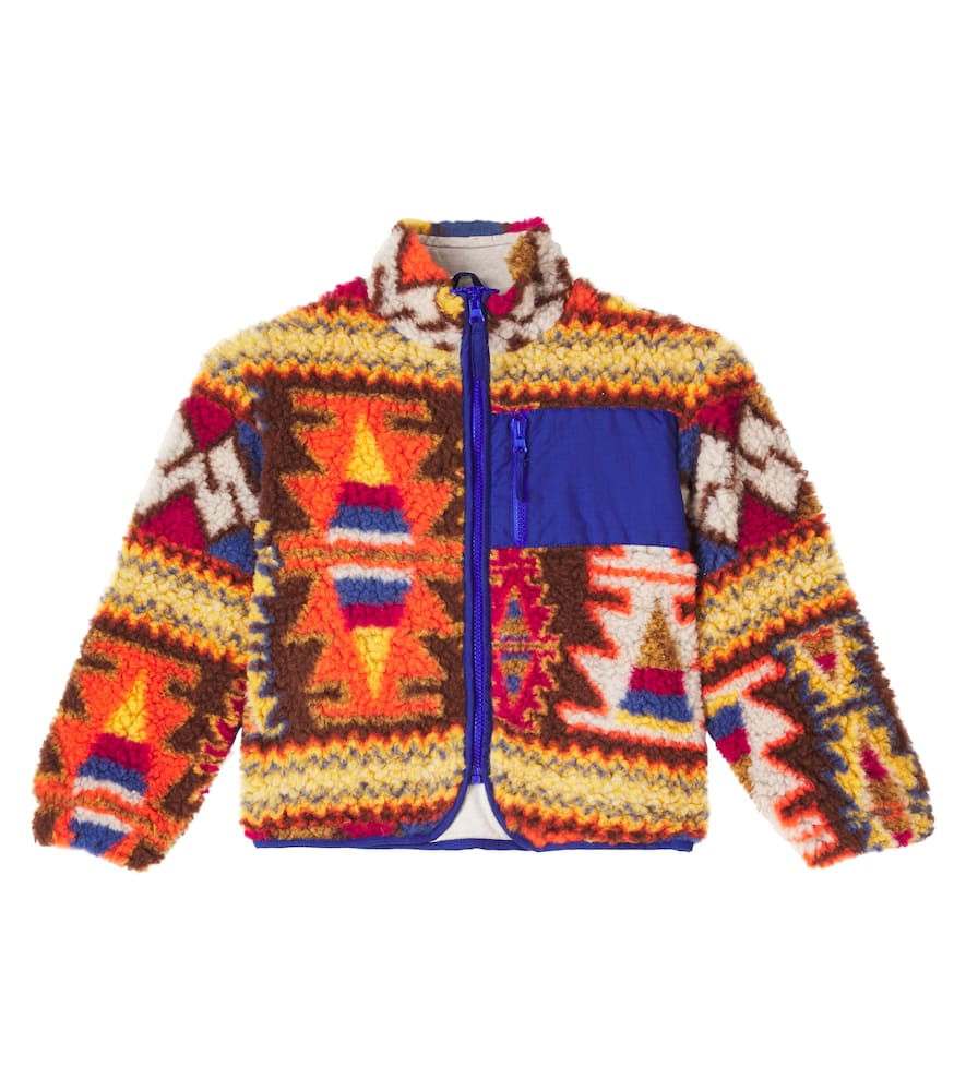 Carlos argyle wool-blend fleece jacket