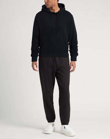 Man Sweatshirt Black Size M Cotton, Elastane