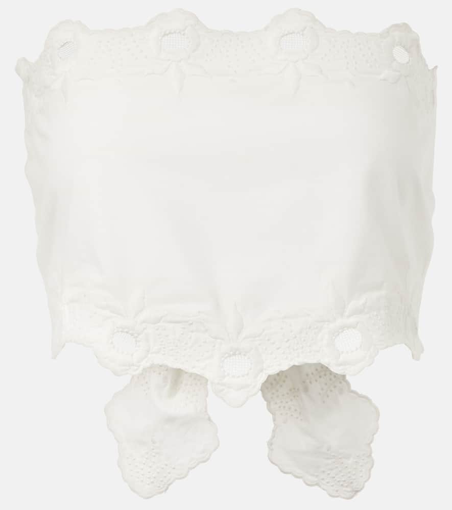 Antoinette embroidered cotton top