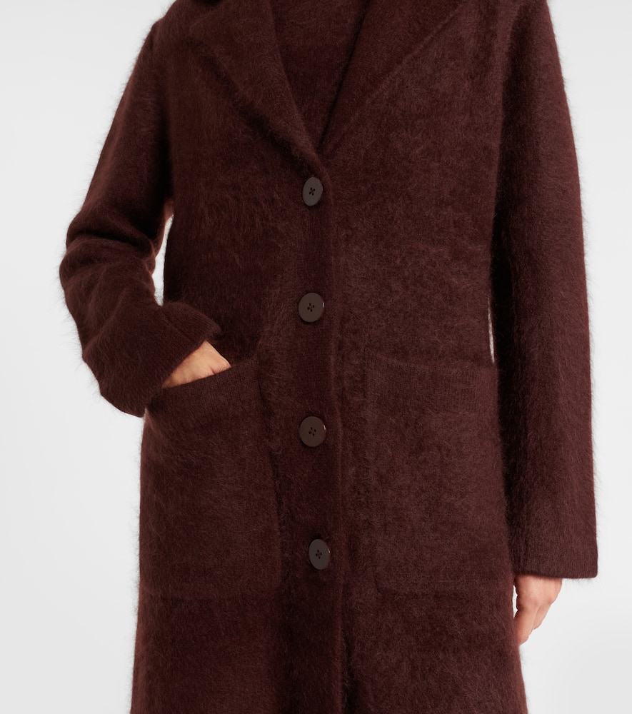 Fluffy Statement wool-blend coat
