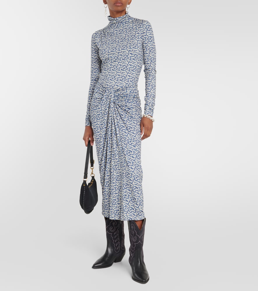 Jeldia printed jersey midi skirt