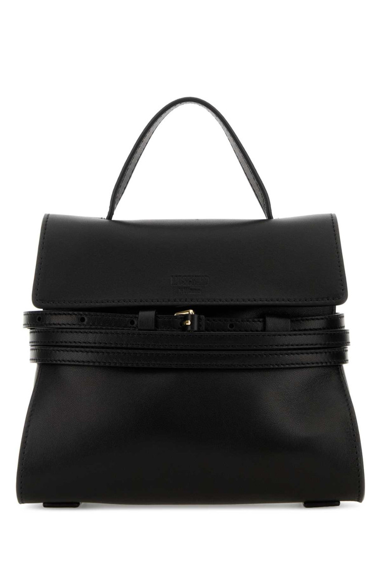 Black Nappa Leather Small Tie Me Handbag