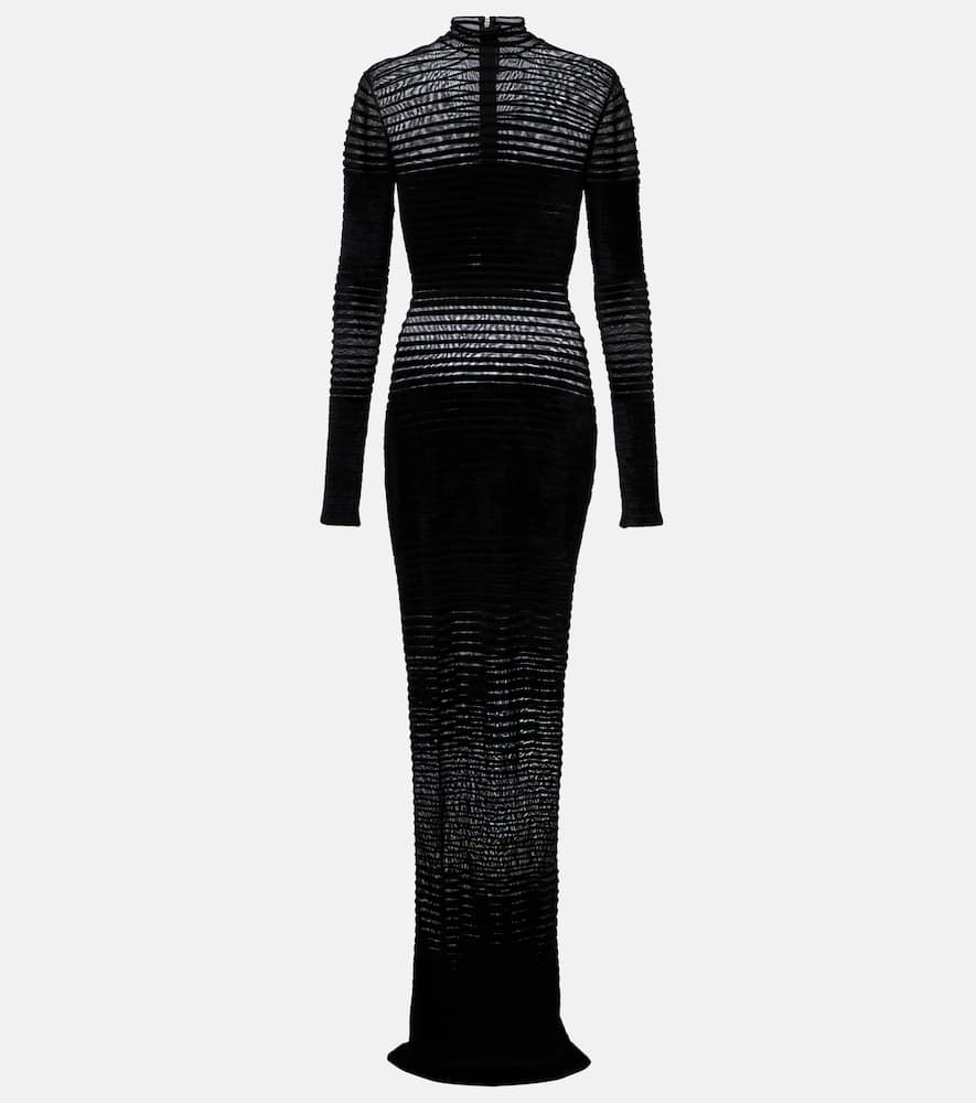 Semi-sheer gown