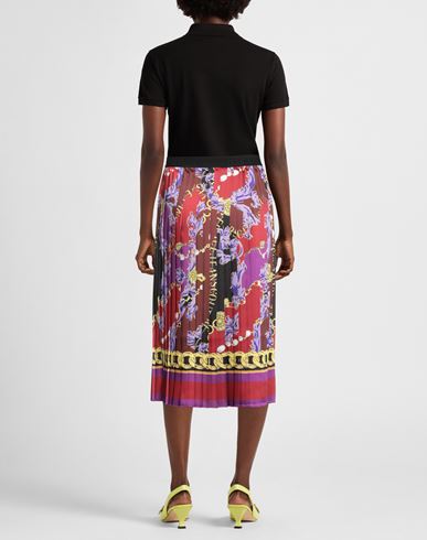 Woman Midi skirt Burgundy Size 2 Polyester