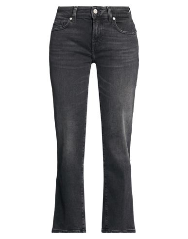 Woman Jeans Black Size 23 Cotton, Lyocell, Elastomultiester, Elastane