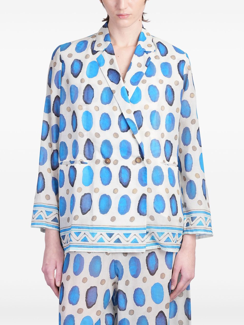 HOLY CAFTAN Jam blazer - White