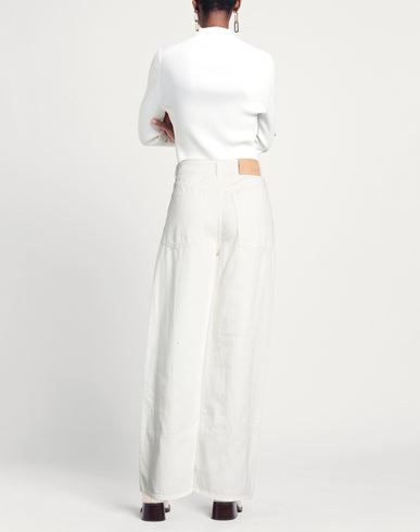 Woman Pants White Size S Cotton