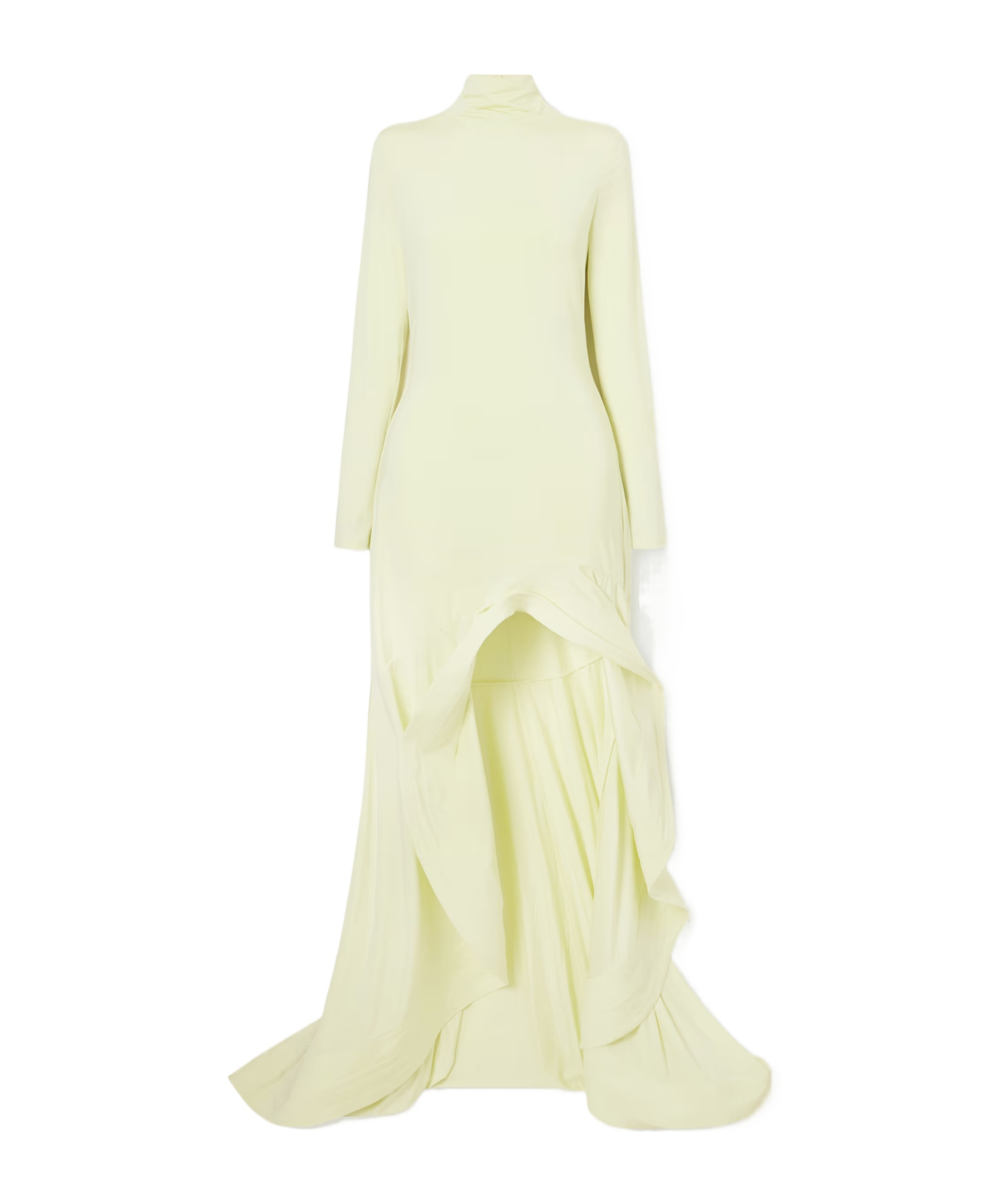 Asymmetric crepe jersey dress