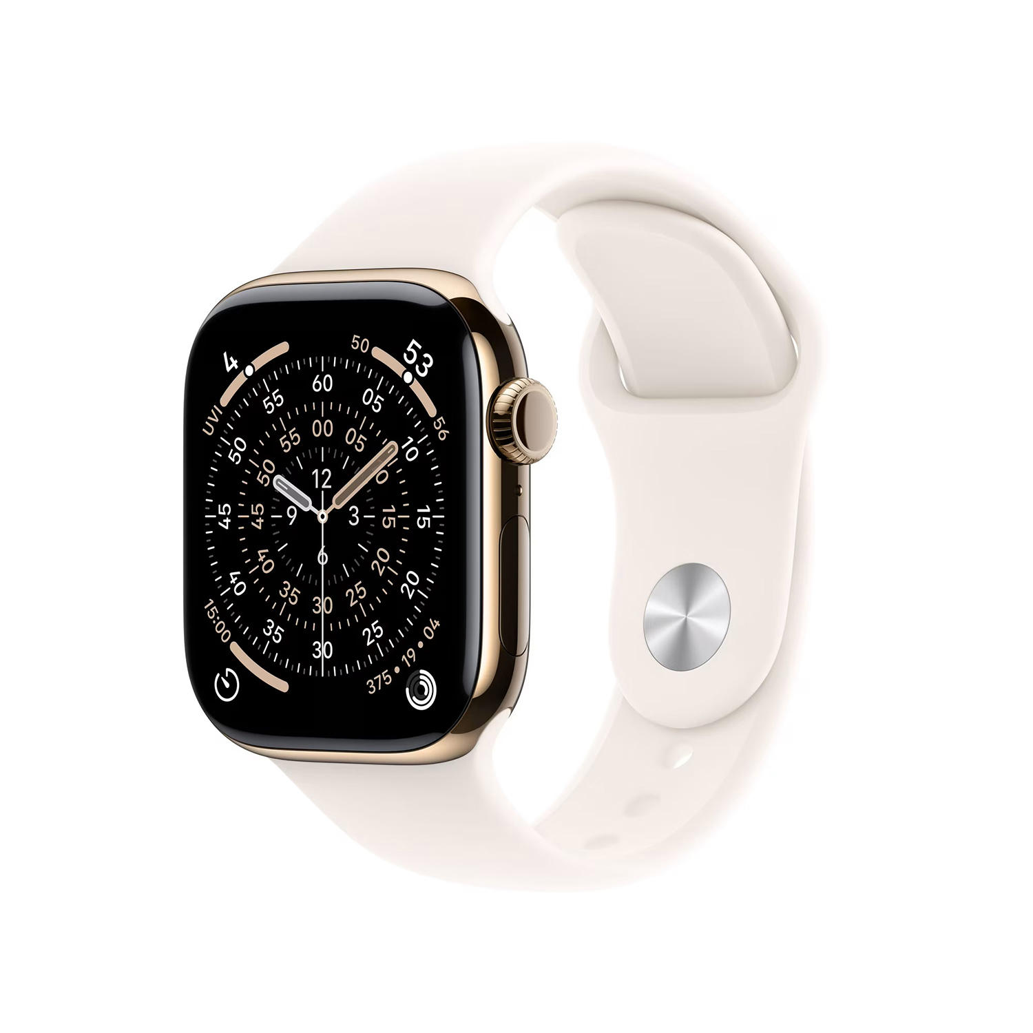 Watch Series 11 GPS + Cellular 46mm Titanium Case:- Gold
