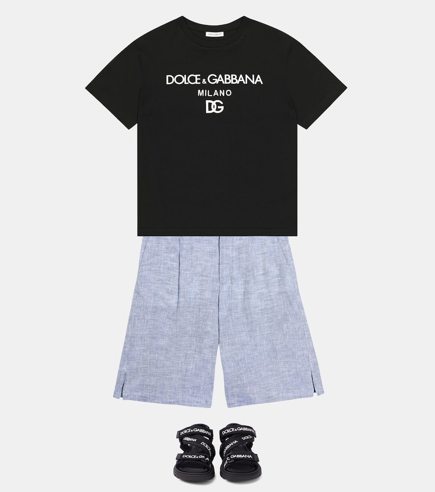 Linen bermuda shorts
