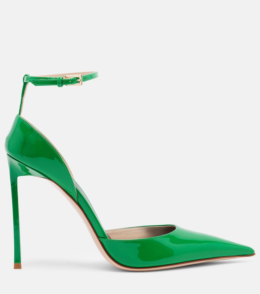 Vertigo patent leather pumps