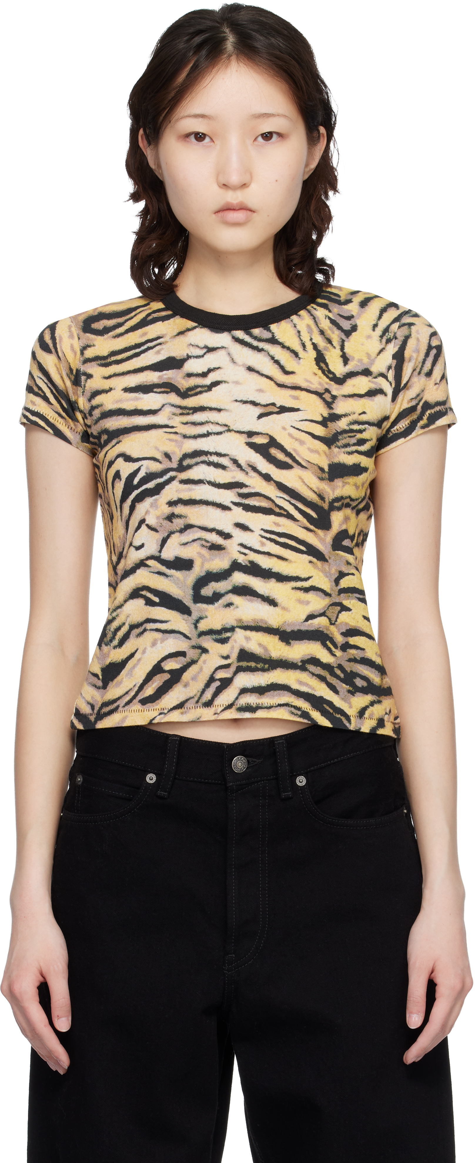 Yellow Paris 'Tiger' T-shirt