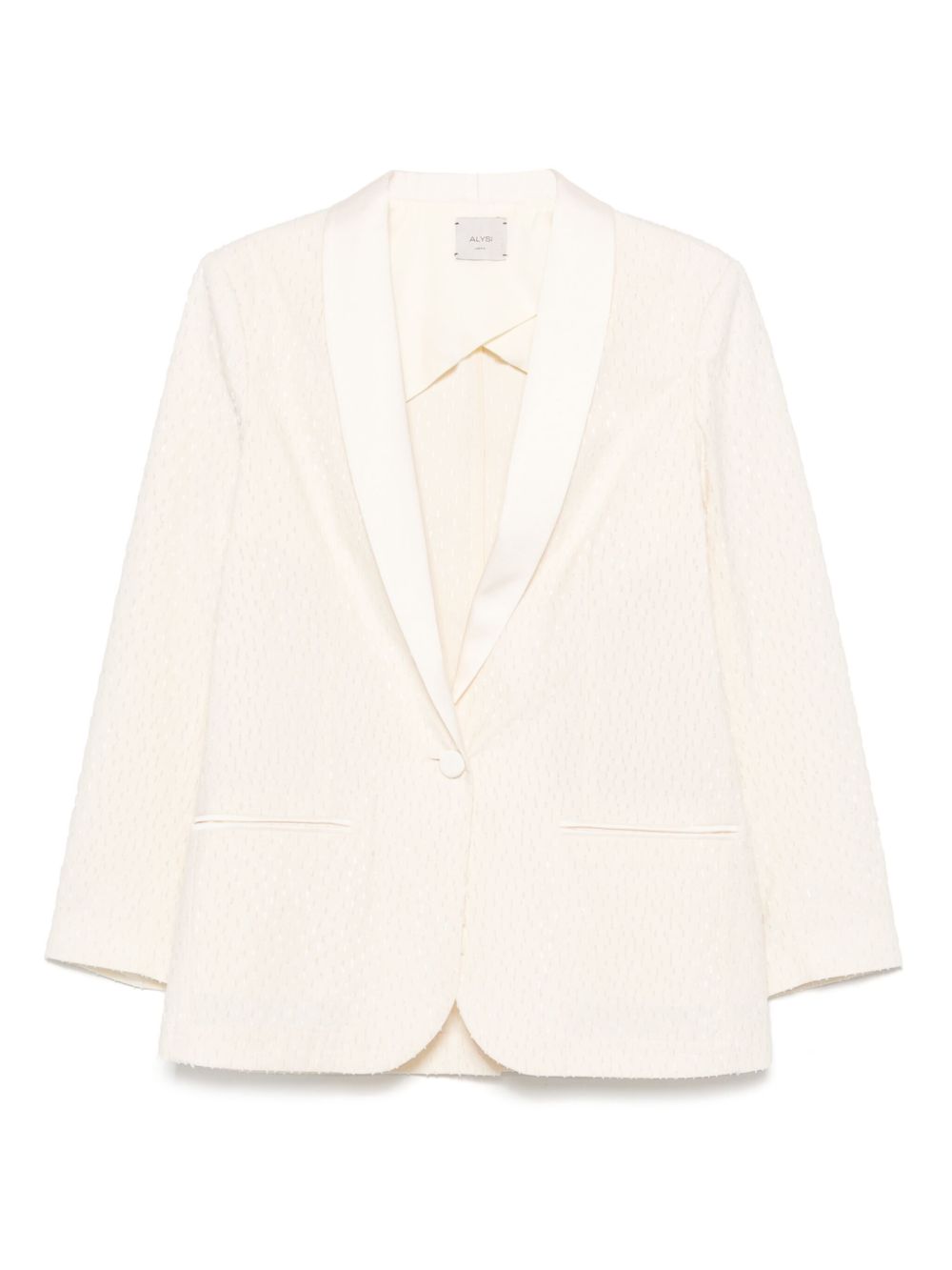Alysi patterned-jacquard blazer - Neutrals