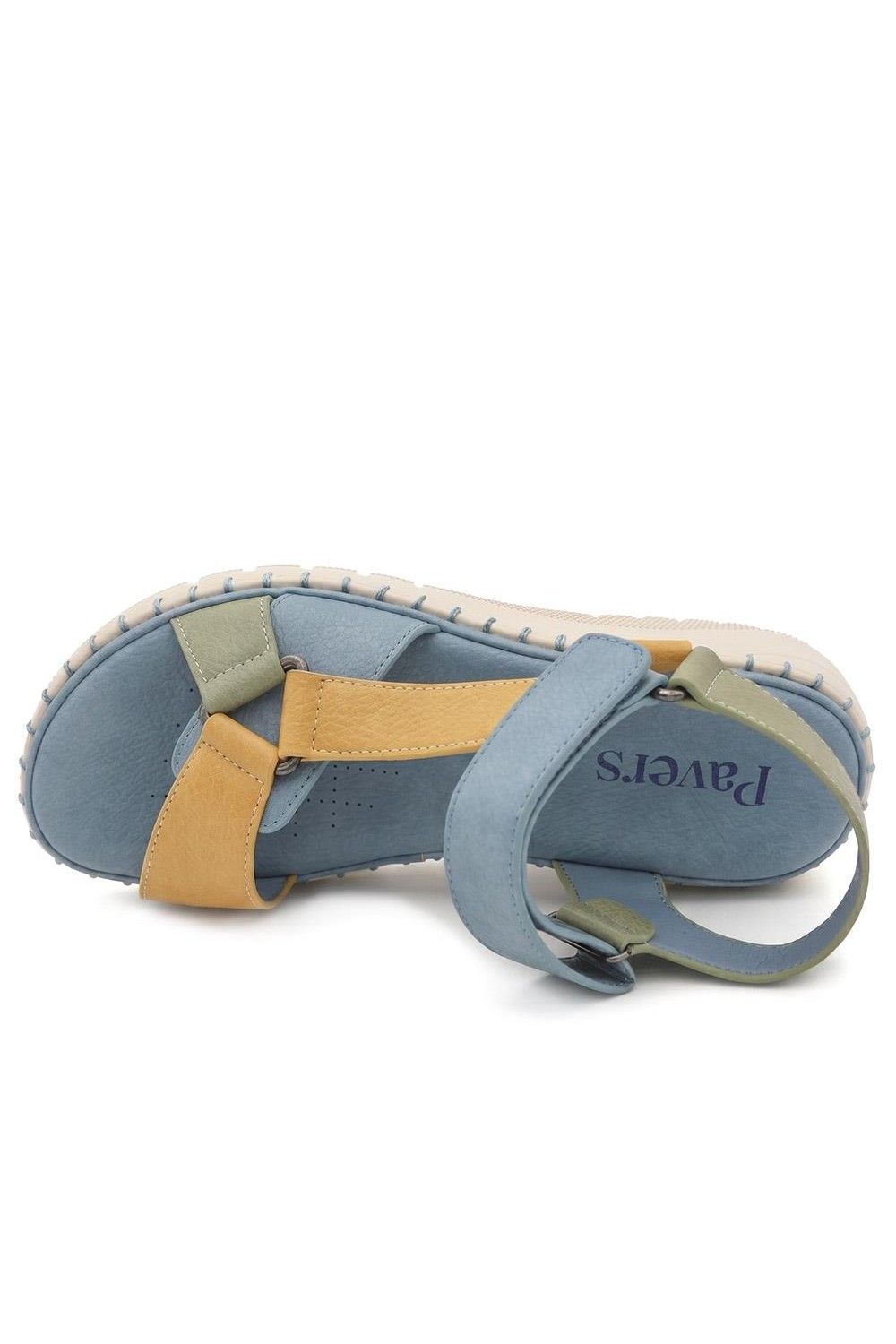 Pavers Women's Adjustable Fastening Cushioning Sandals in Blue