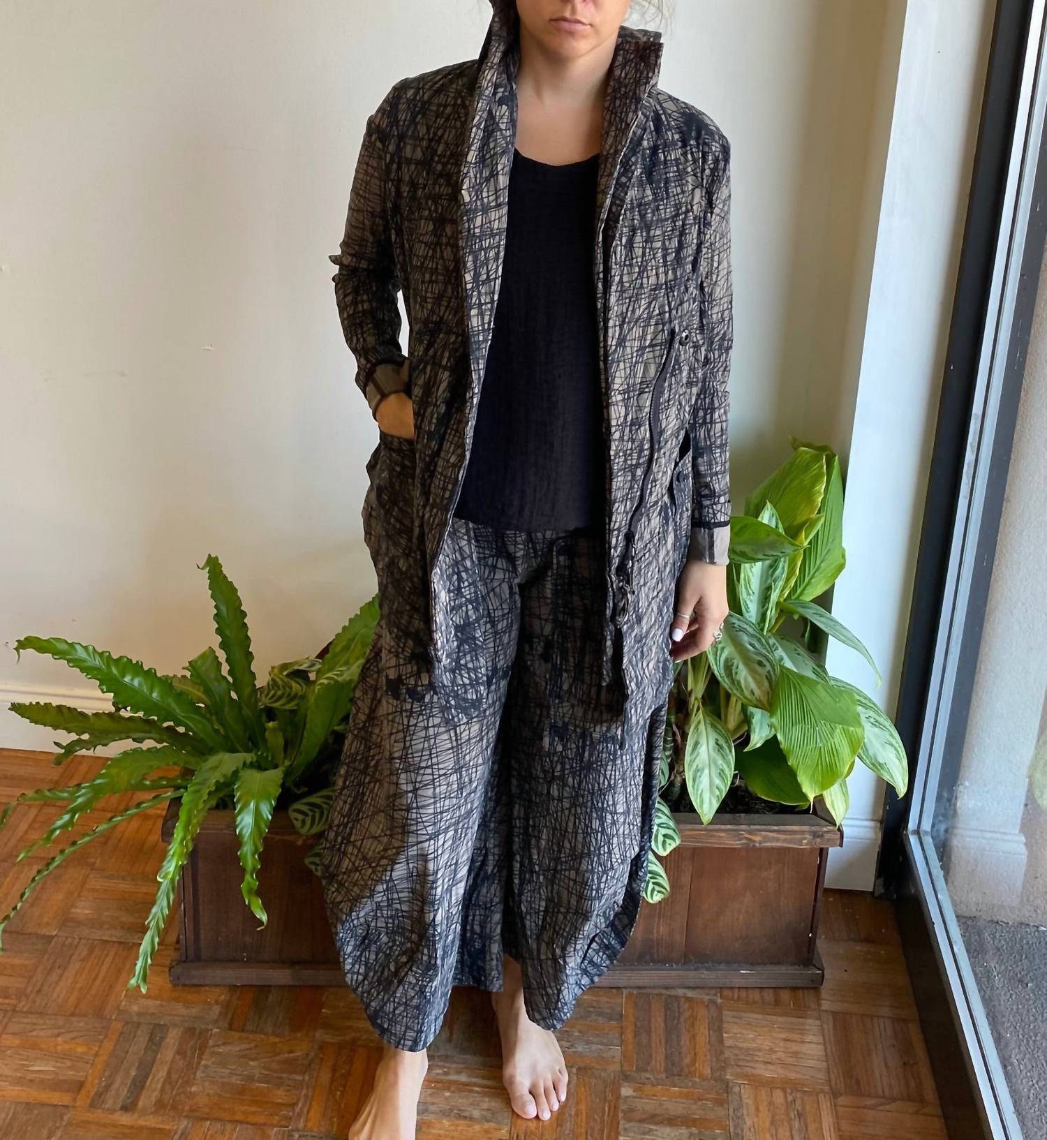 Blazer In Walnut Print