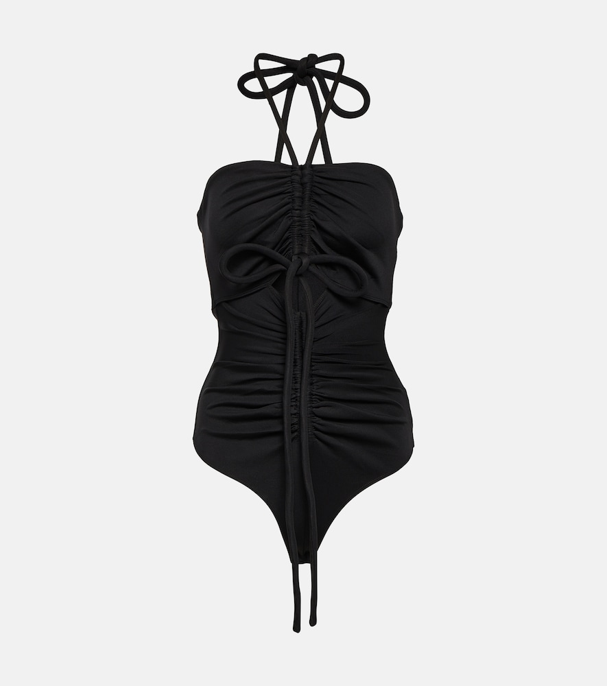 Proenza Schouler Compact jersey ruched bodysuit
