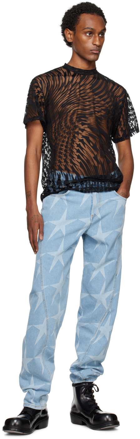 Mugler Blue Star Jeans
