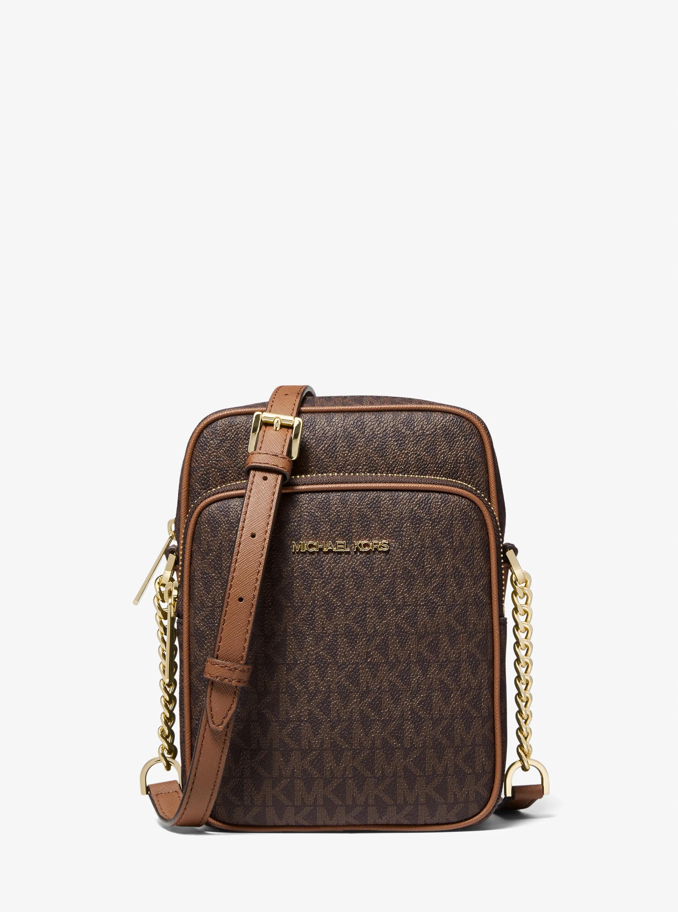 Jet Set Travel Medium Logo Crossbody Bag in Brown - One Size