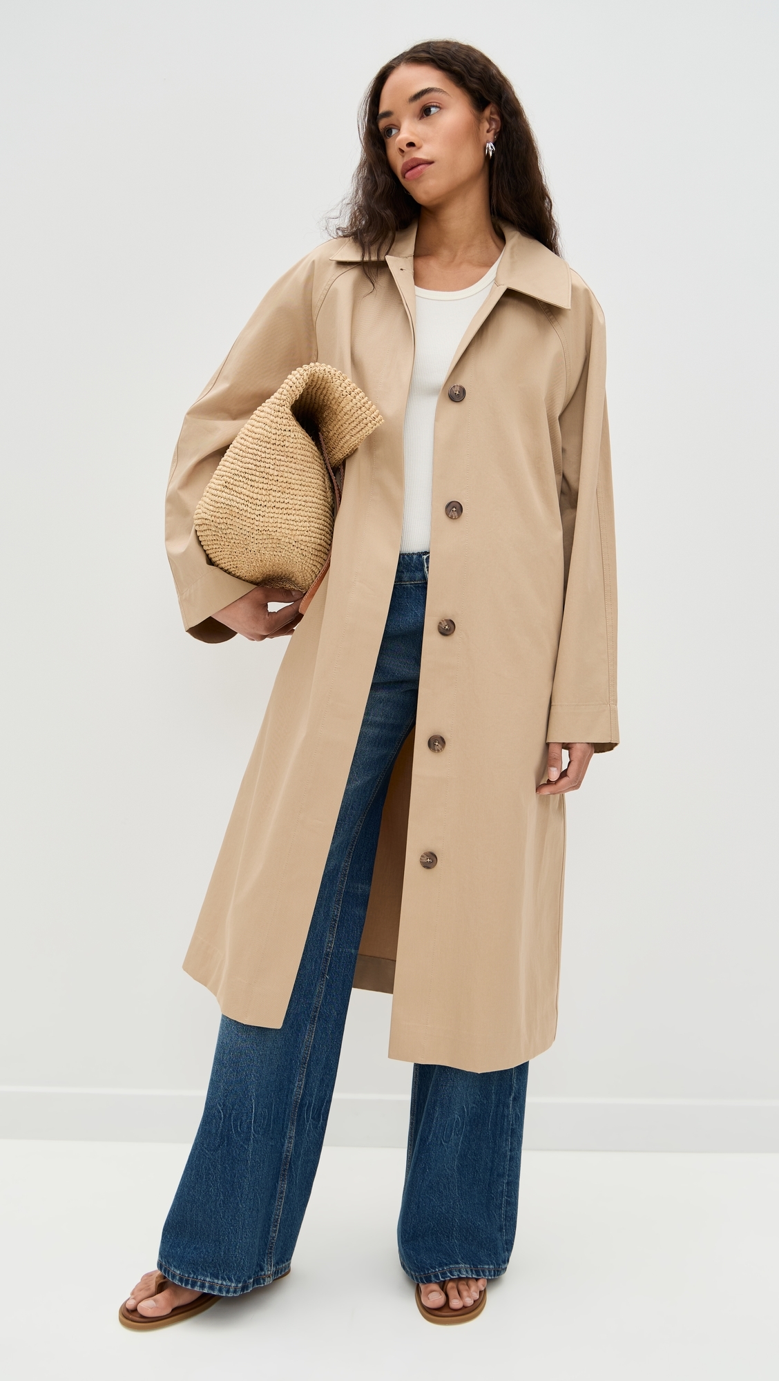 Jenni Kayne Leo Trench Coat Dark Khaki