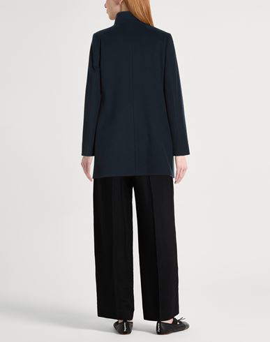 Icons Woman Coat Navy Size 14 Wool, Polyamide, Cashmere