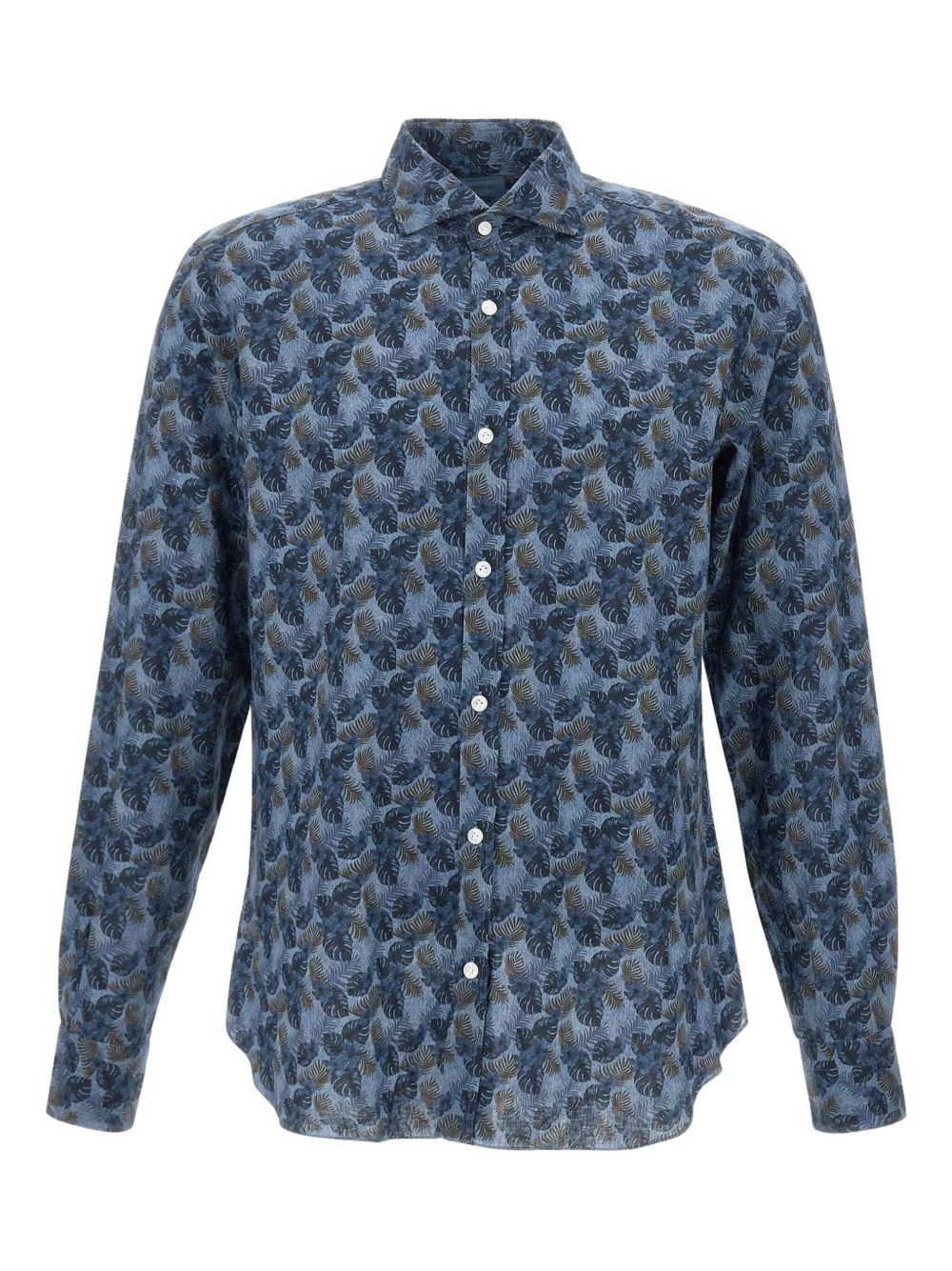 Floral-print shirt - Blue