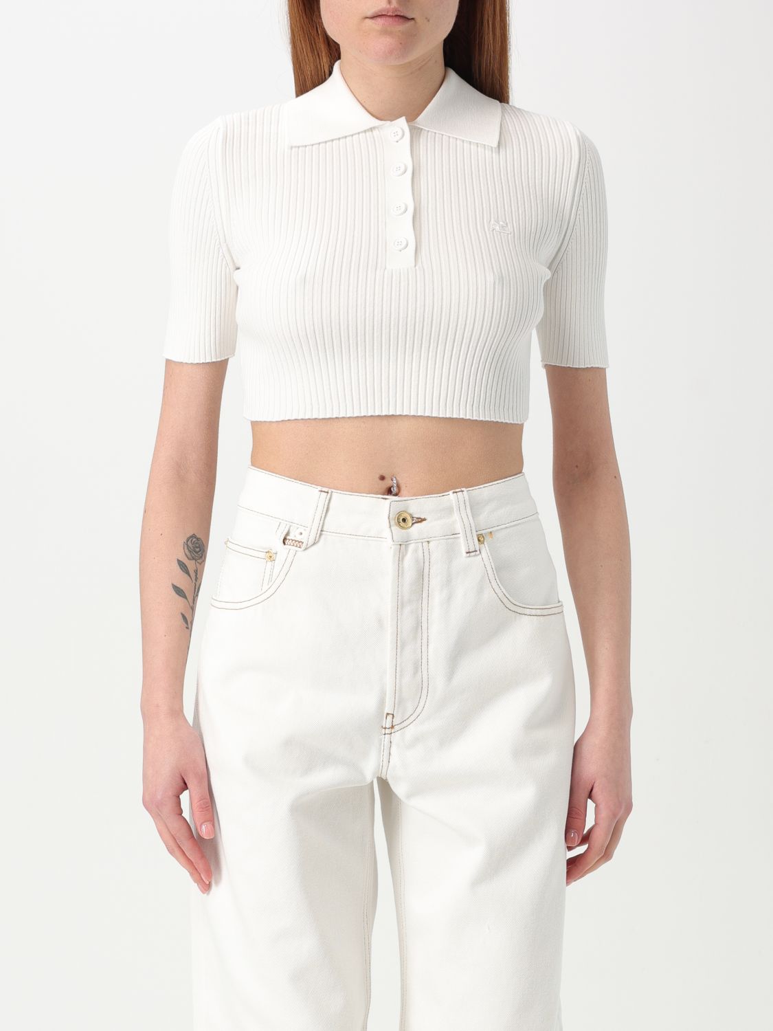 Polo Shirt COURRÈGES Woman color White