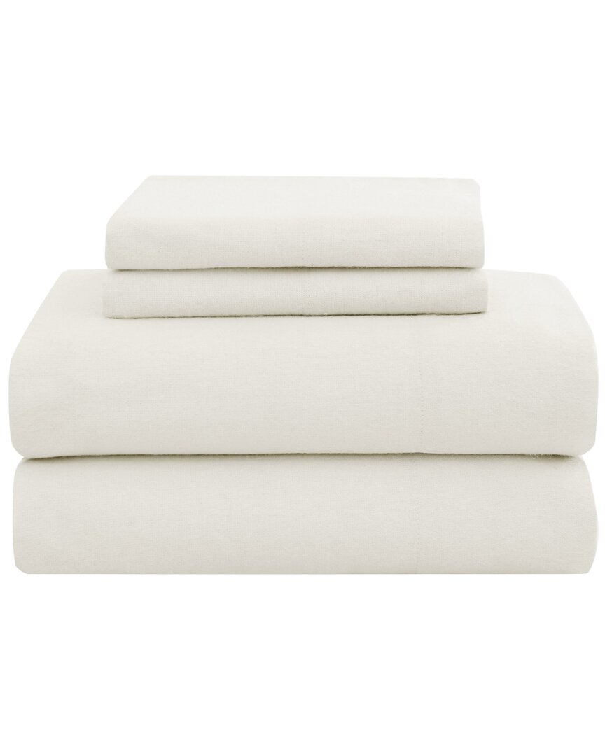 London Fog Solid Flannel Sheet Set