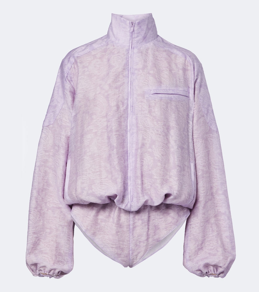 Light Leak jacquard romper