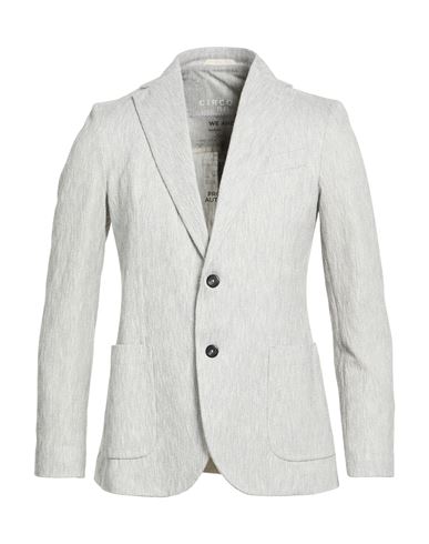 Man Blazer Light grey Size 38 Cotton