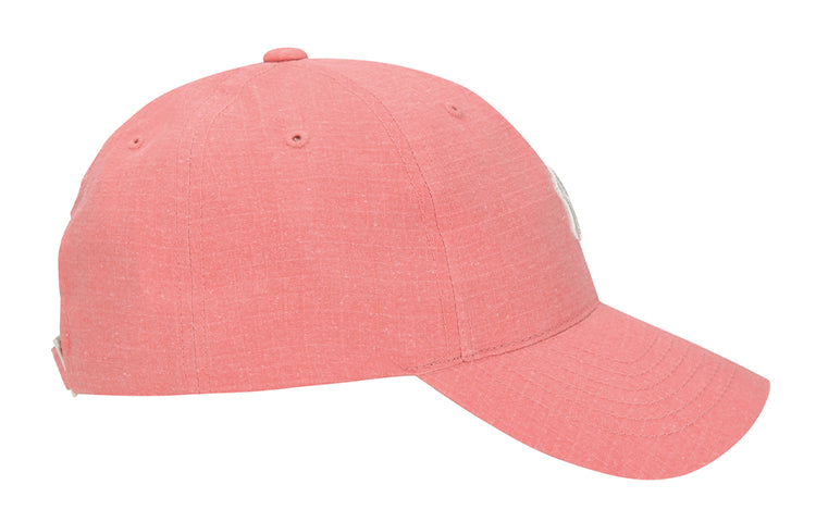 NY Small Label Cap Baseball Cap Pink White