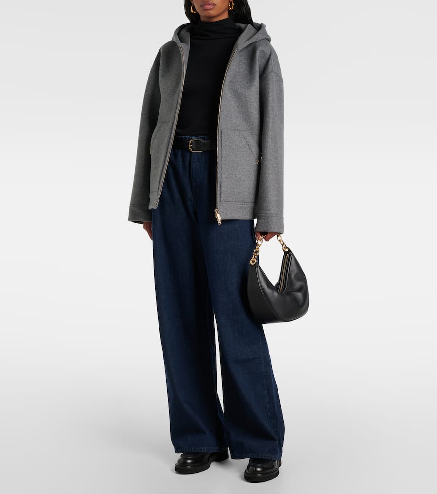 Triuser high-rise wide-leg jeans