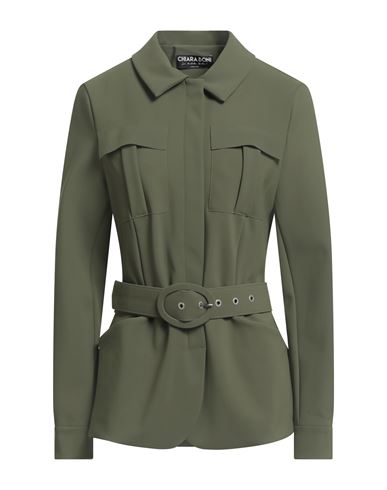 Woman Jacket Military green Size 4 Polyamide, Elastane