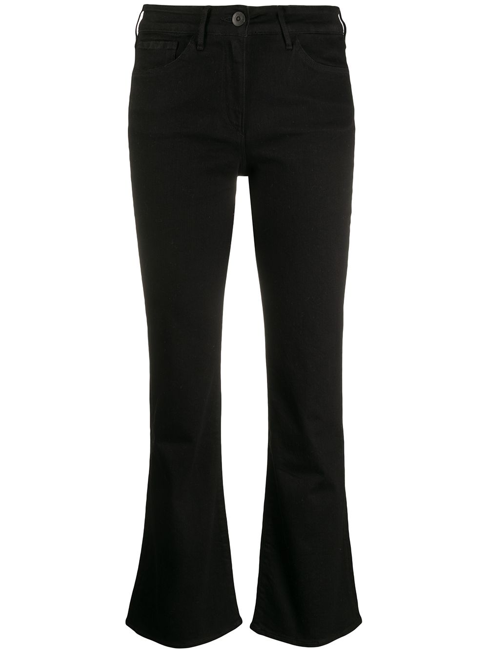 Flared cropped jeans - Black