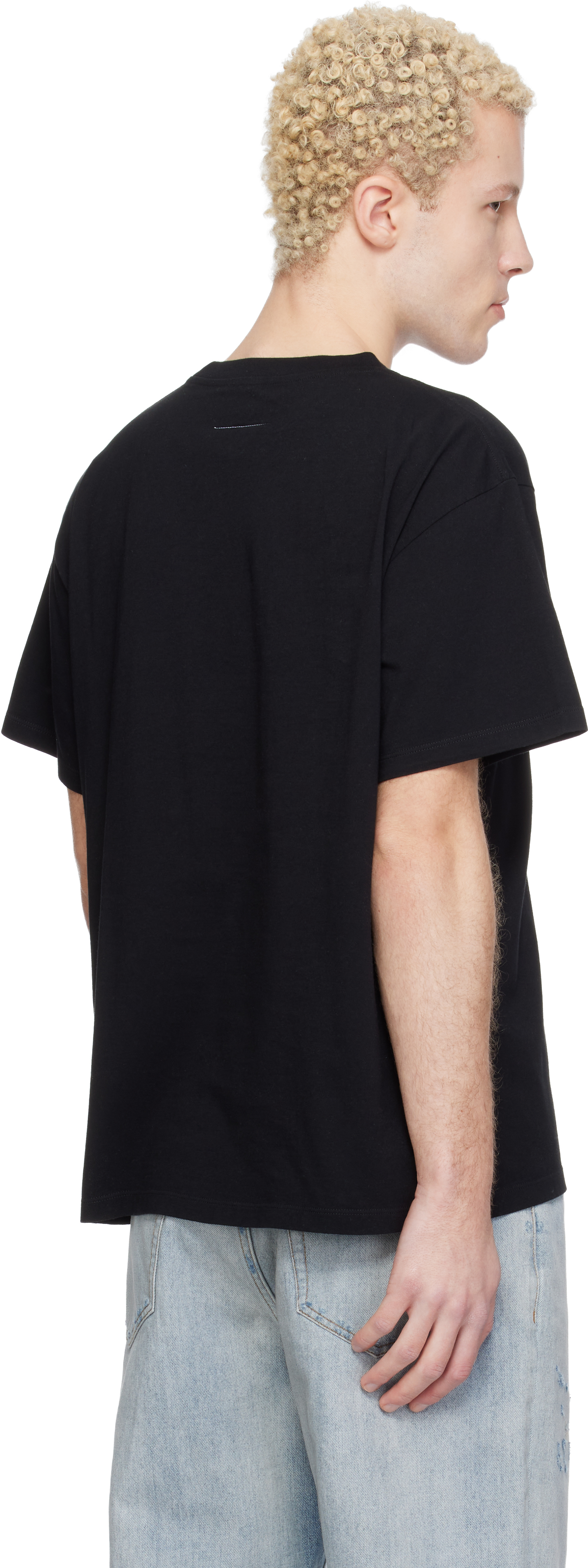 Black Spray Print T-shirt