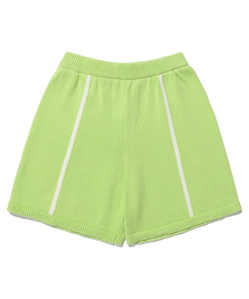 Half Knit Pants_Lime