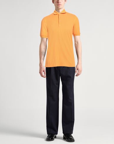 Fedeli Man Polo shirt Mandarin Size 38 Cotton