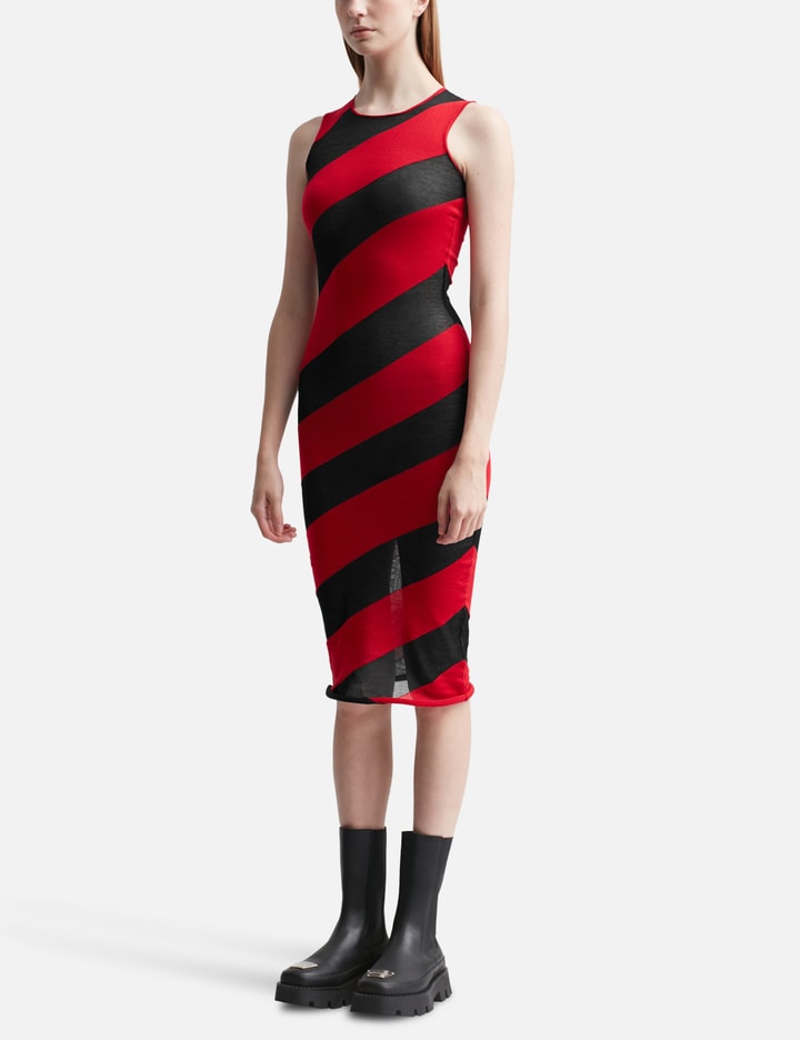 STRIPED KNIT DRESS