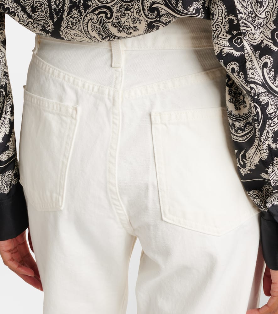 Calla high-rise cropped straight jeans
